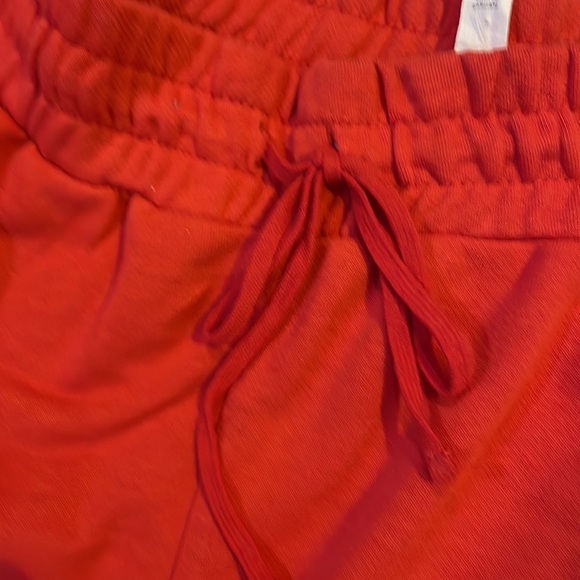 Daily Practice Red Cotton Blends, Draw String Shorts. - Picture 4 of 12